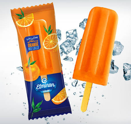 بستن چوبی یخی پرتقال